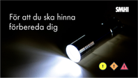 Ficklampa med tre symboler